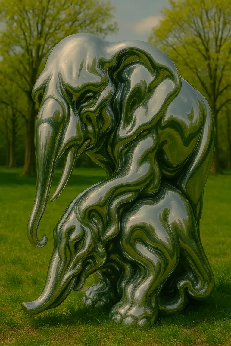 Abstract sculpture detail by VOAN